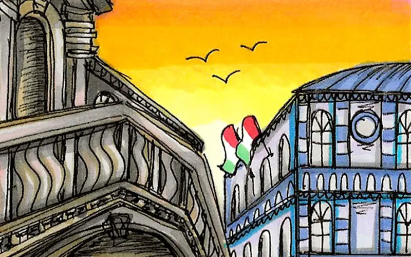 Travel Journal: Coloring the Ponte di Rialto