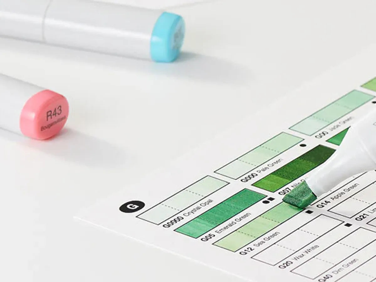 Copic Color Swatch Card