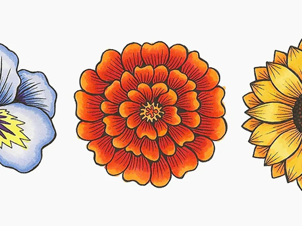 Nature Coloring Flowers pt. 1