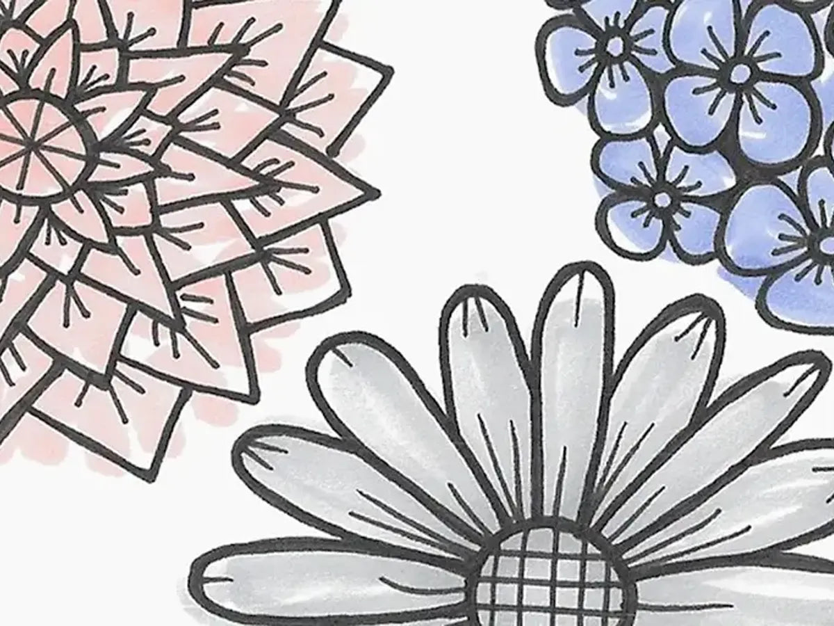 Nature, Doodle Flowers
