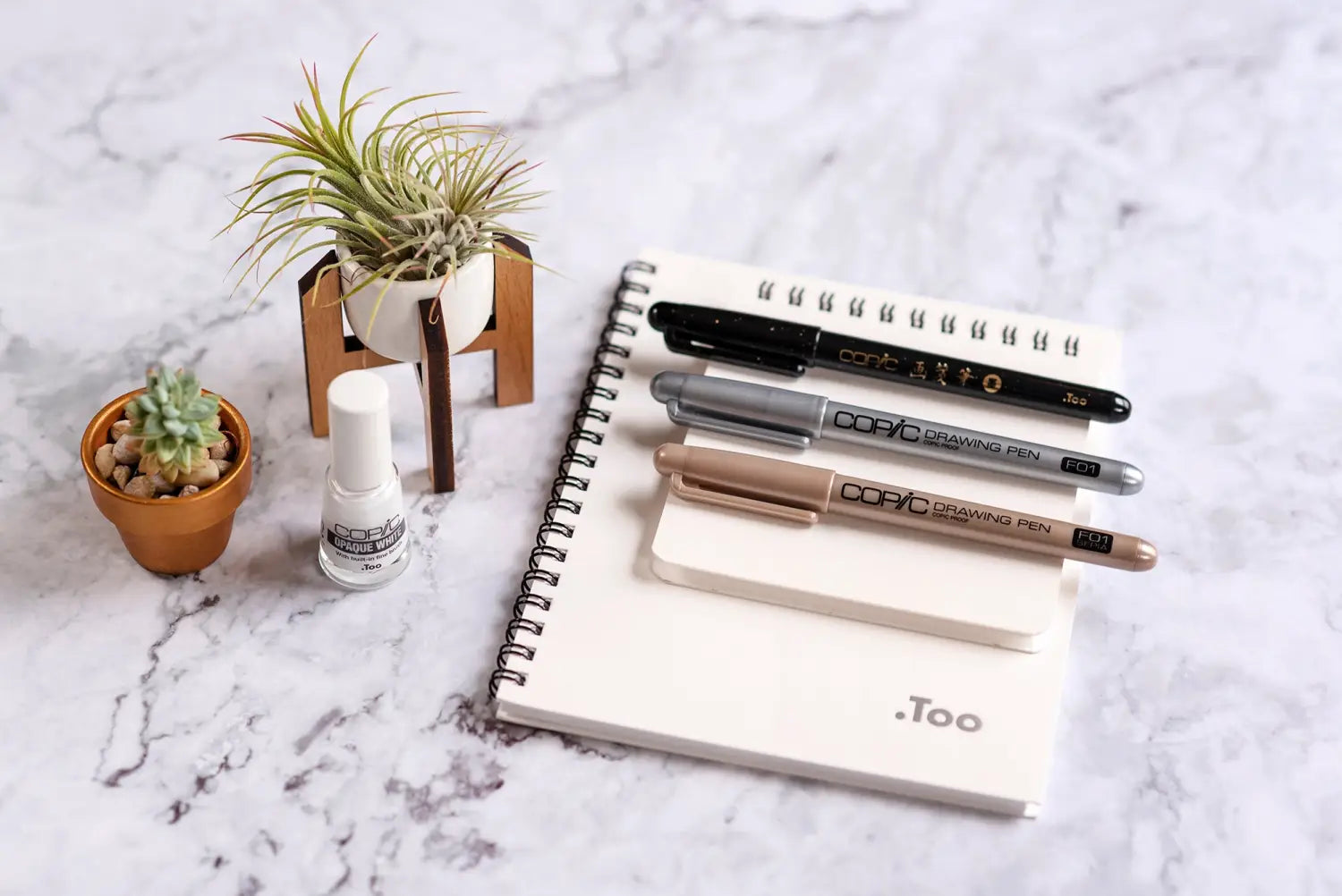 Copic Sketchbook & Pens Composition