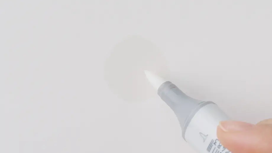 Applying ink with Copic Colorless Blender