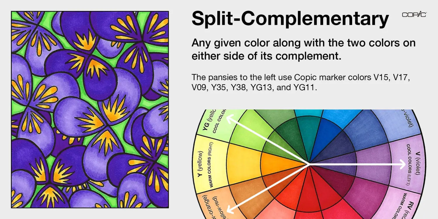 3 color examples_Split-Complementary