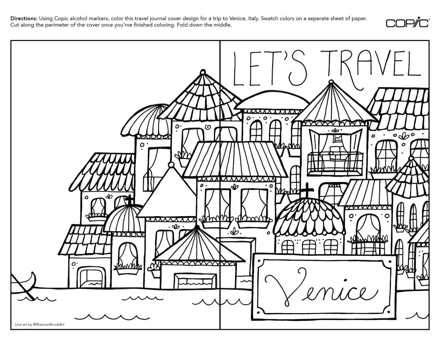 Travel Journal: Coloring the Venetian Cover