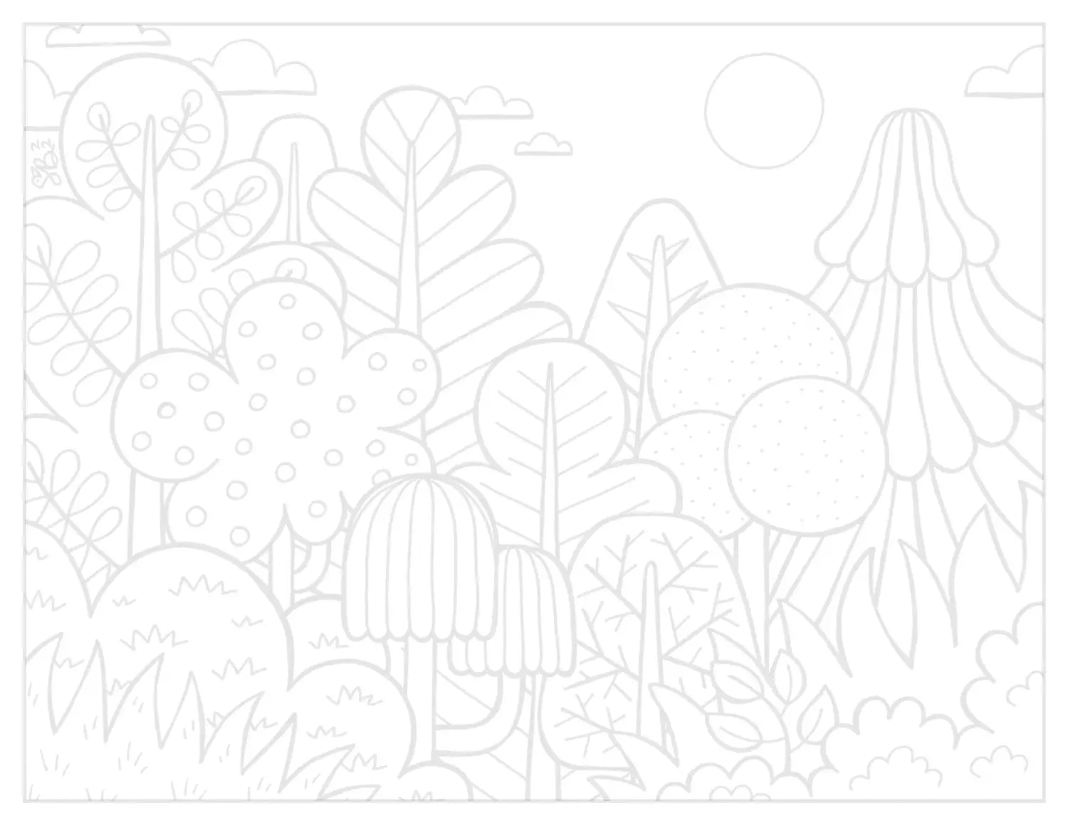 TREES drawing a forest