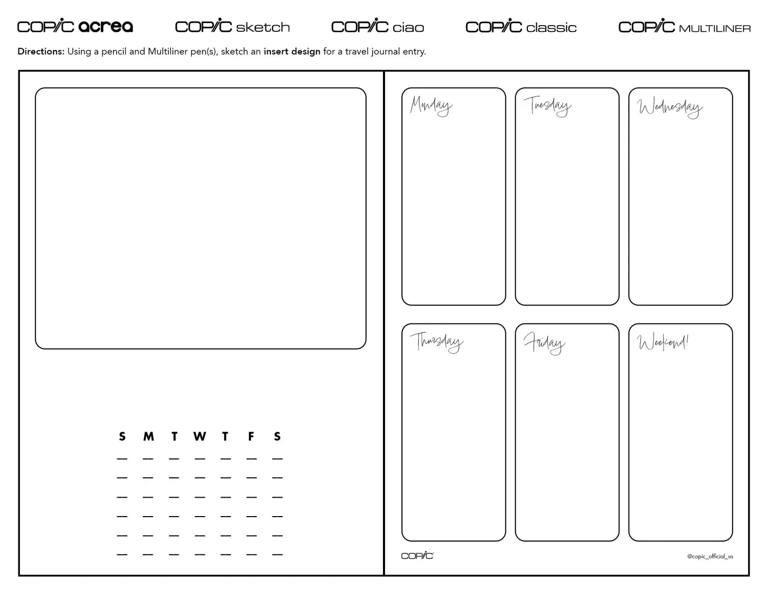 Travel Journal: Designing Weekly Inserts