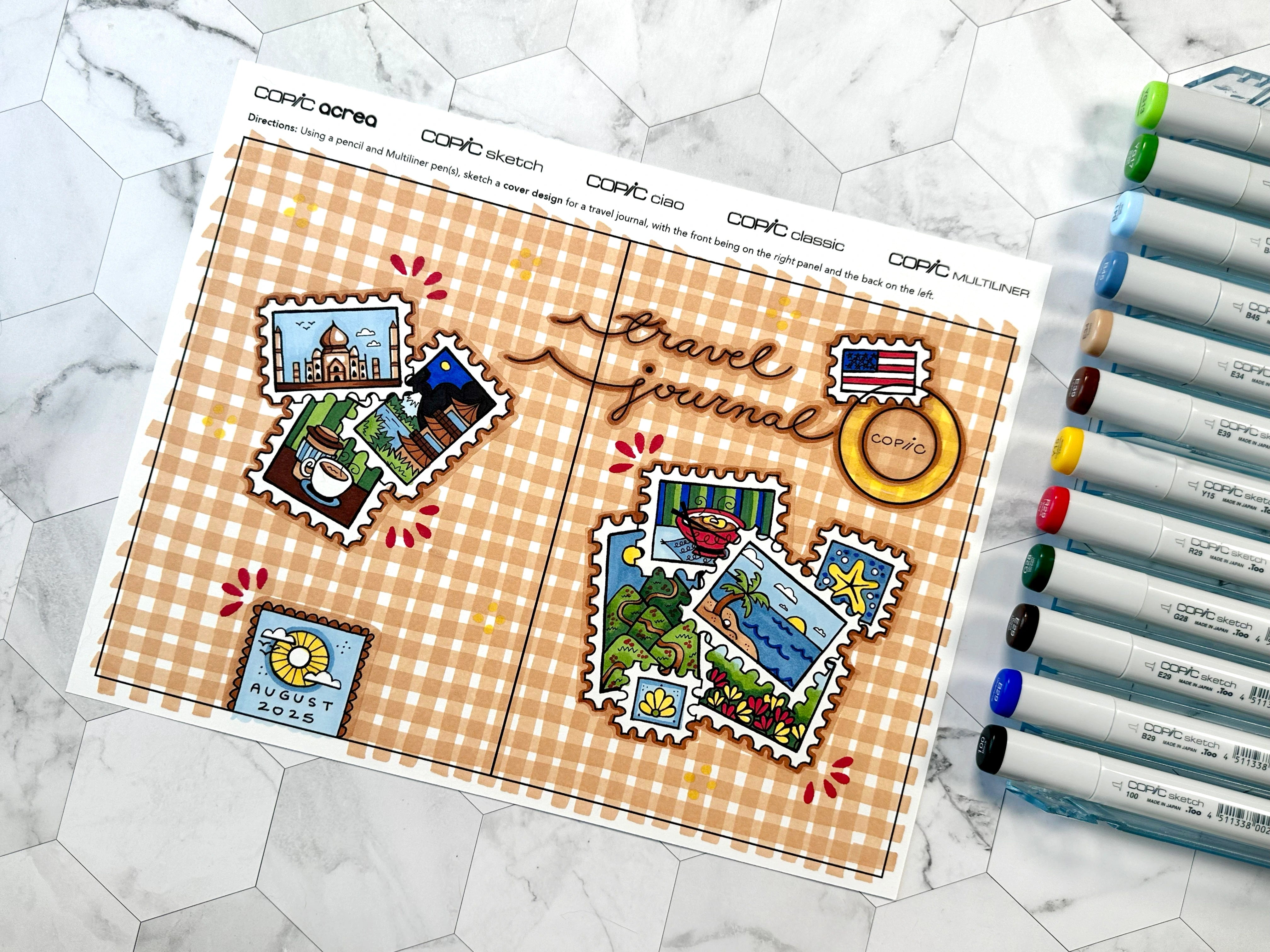 Travel Journal: Coloring the General Cover