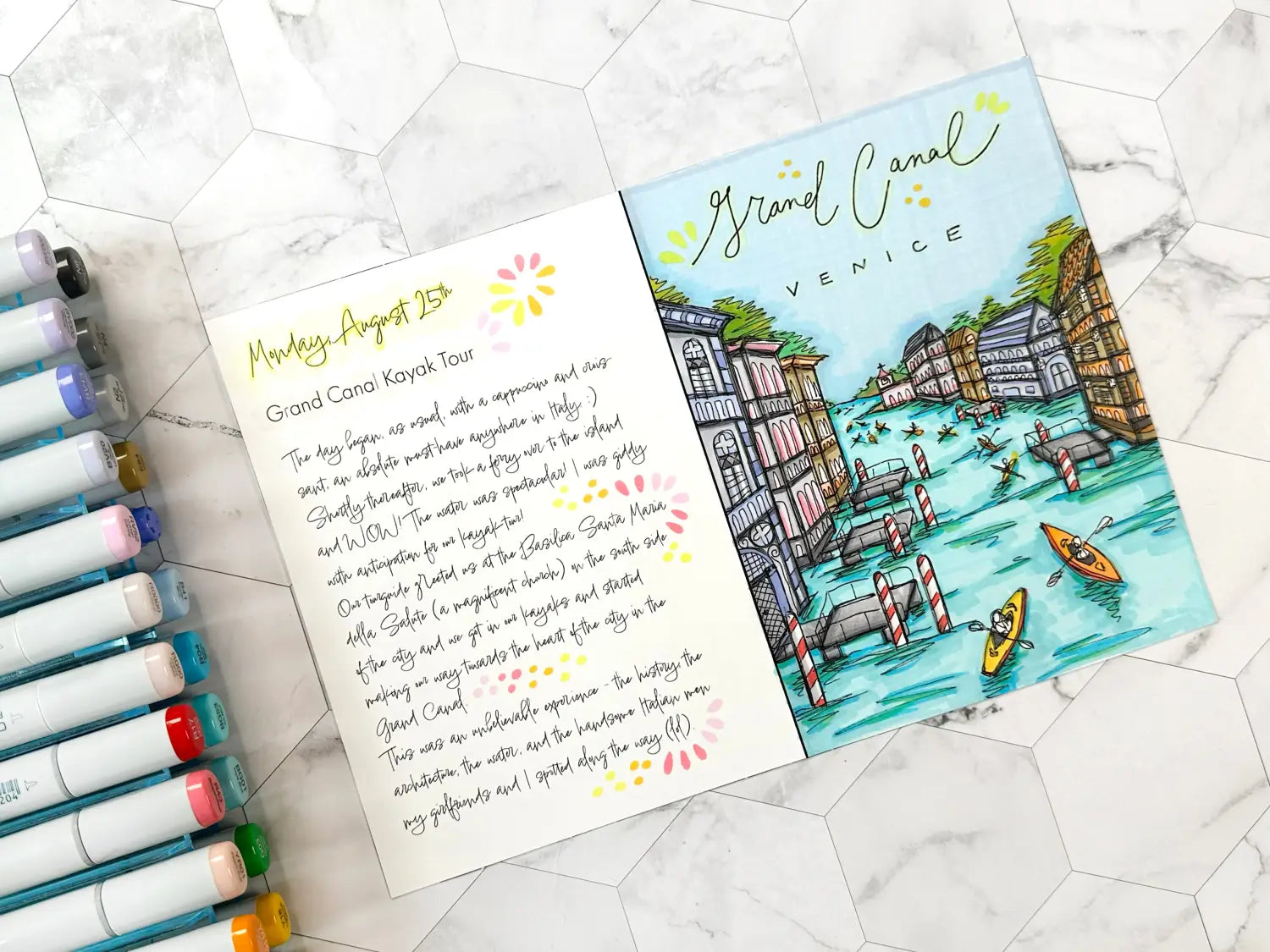 Travel Journal: Coloring the Venetian Grand Canal