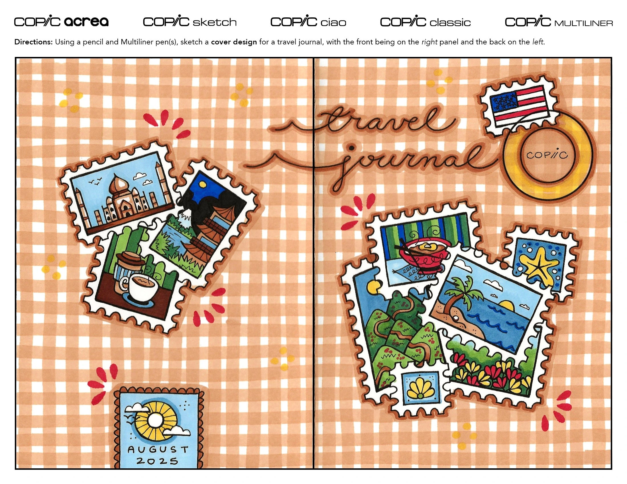 Travel Journal: Coloring the General Cover
