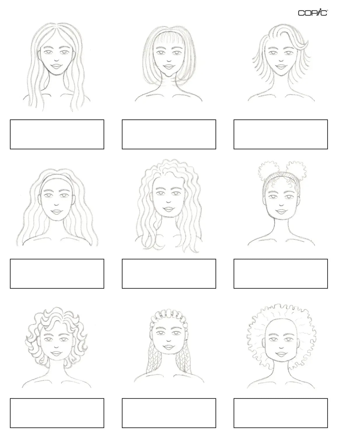 Hair + Face template