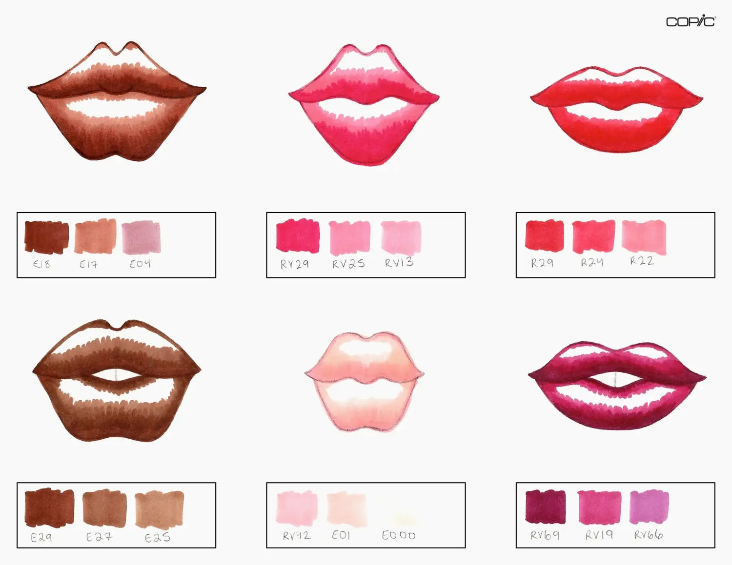 Lips step 3, mid-tones