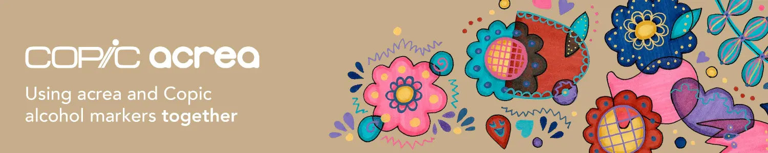 Using Acrea and Copic Markers Together