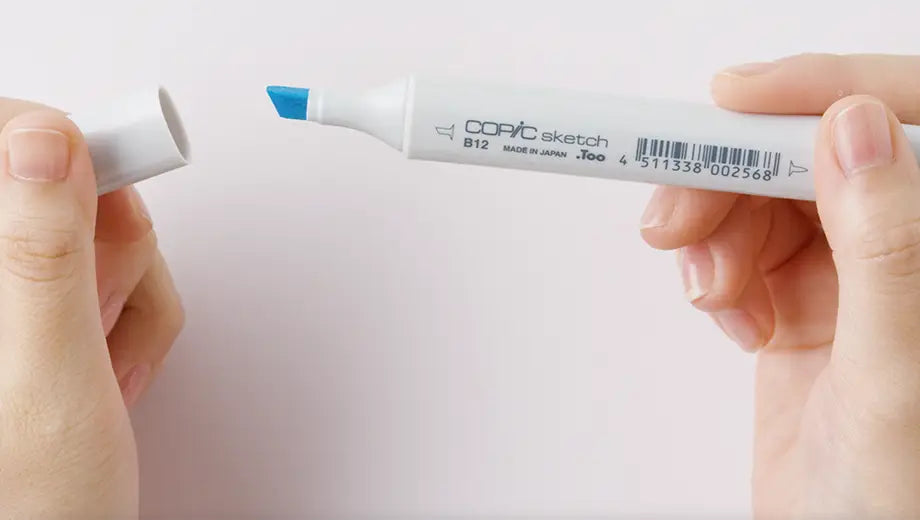 Copic Medium broad nib with cap open