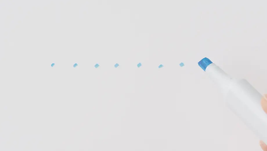 Copic Medium Broad nib drawing dots