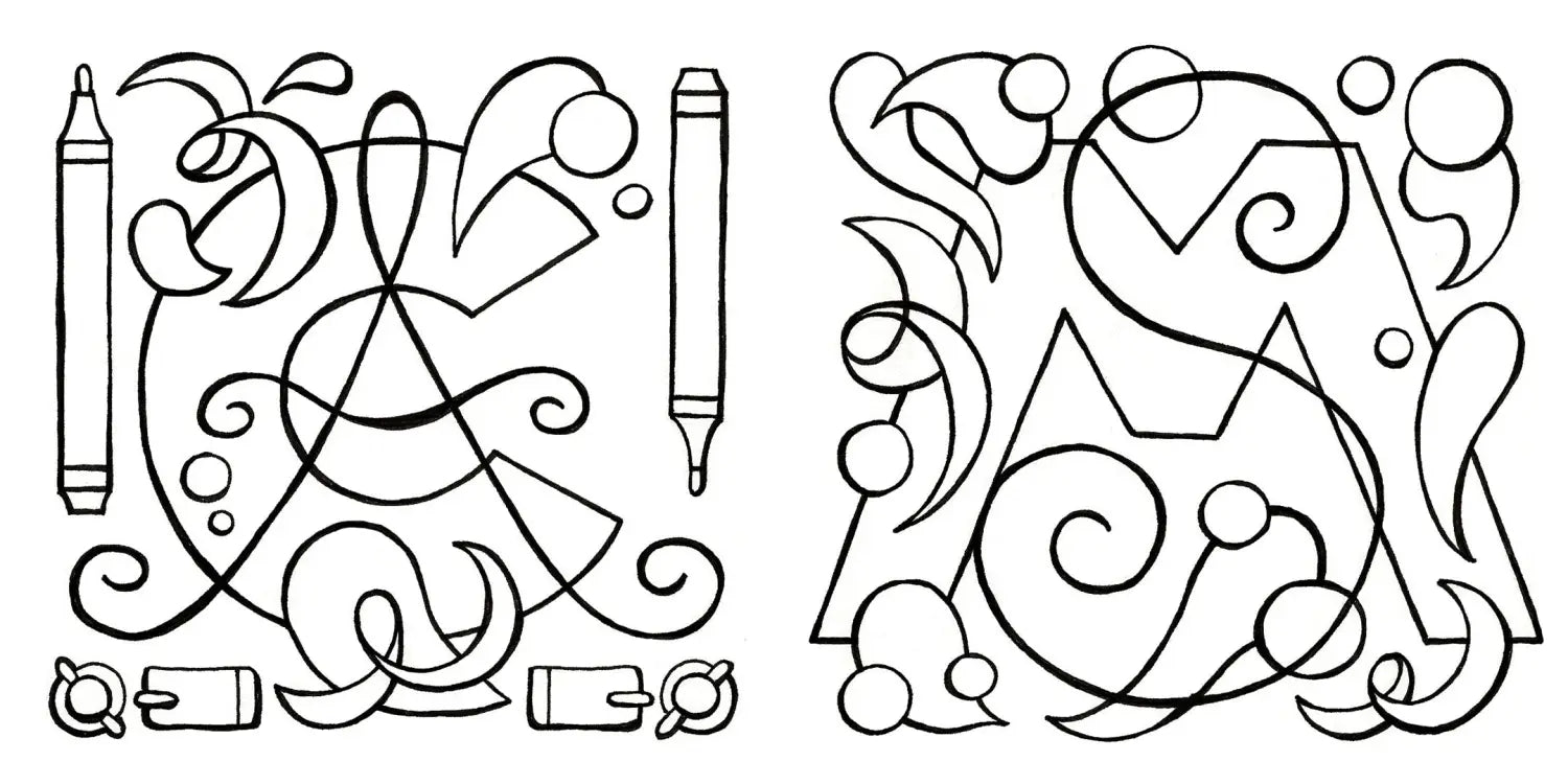 Designing a Monogram with Copic Acrea