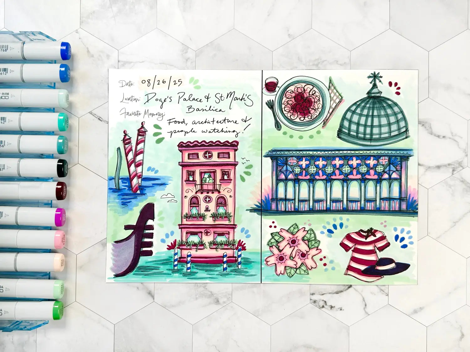 Travel Journal: Coloring Plein Air Sketches