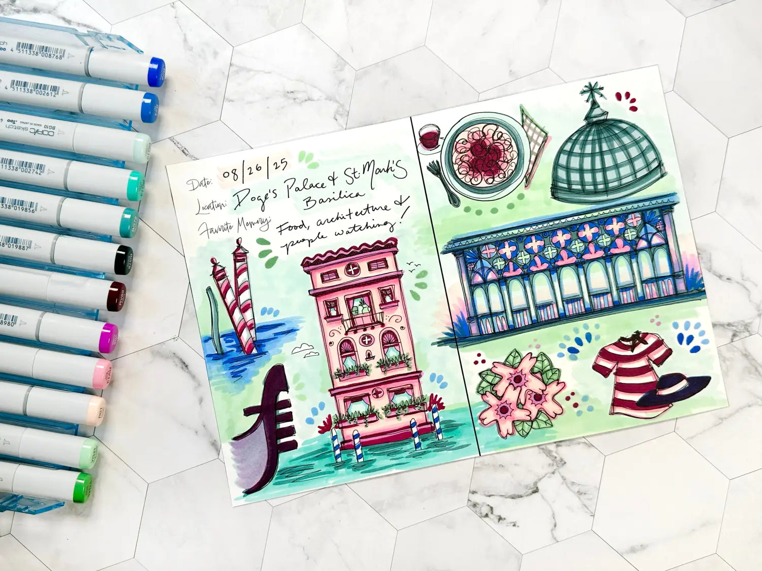 Travel Journal: Coloring Plein Air Sketches