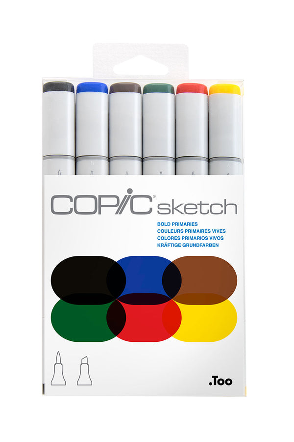 COPIC® Sketch Bold Primaries 6PC Set