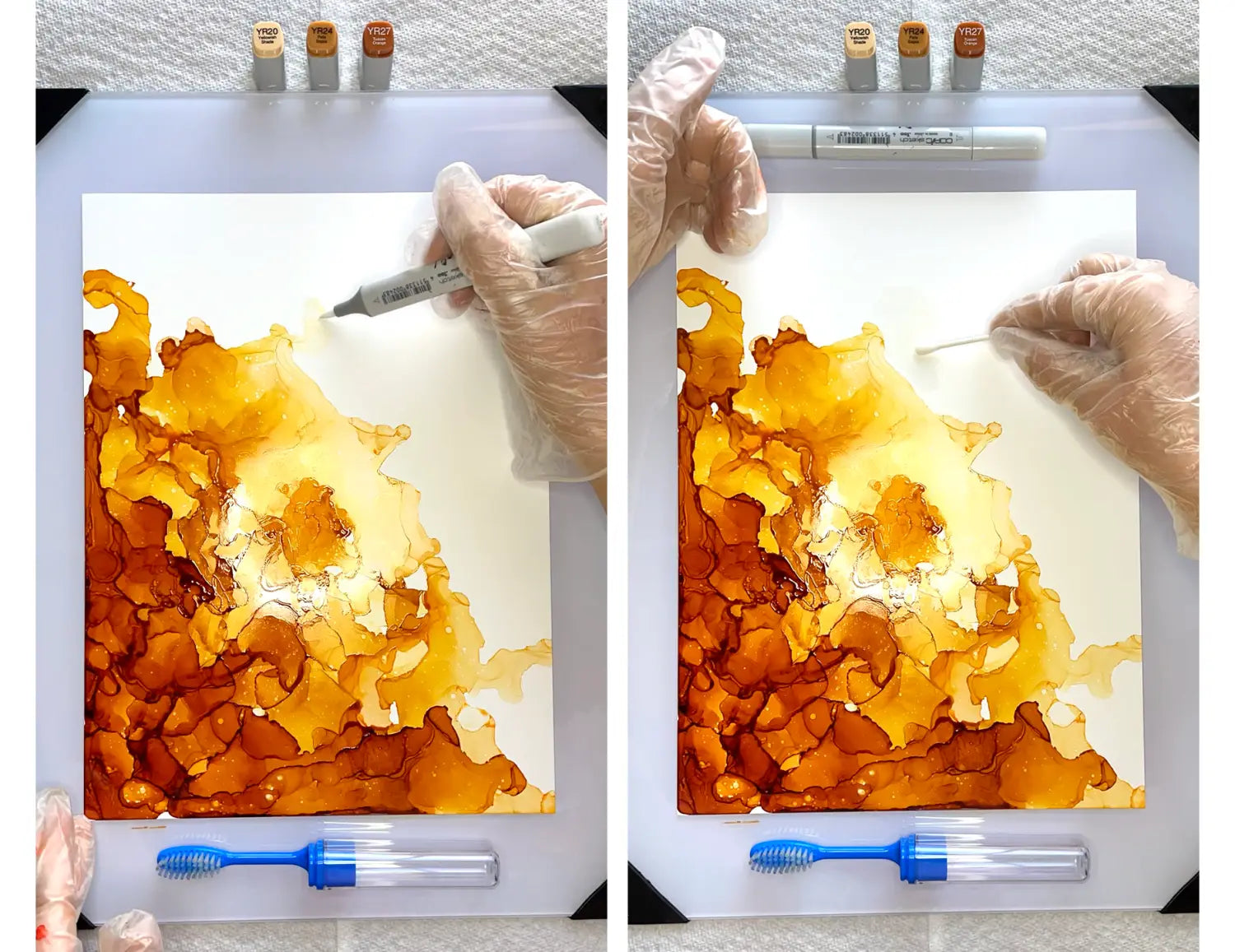 Copic Ink; Painting Monochromoatic