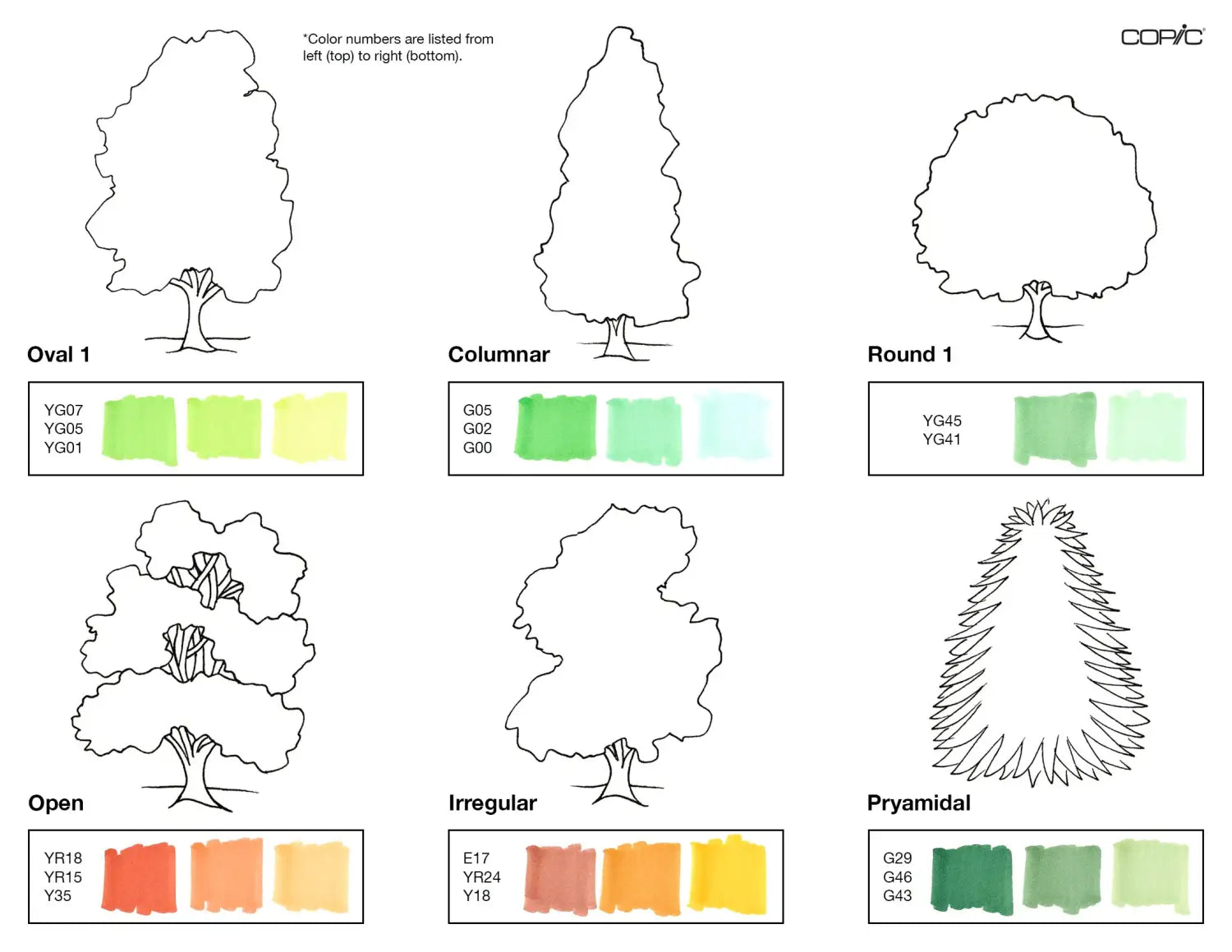 Nature coloring TREES pt. 1