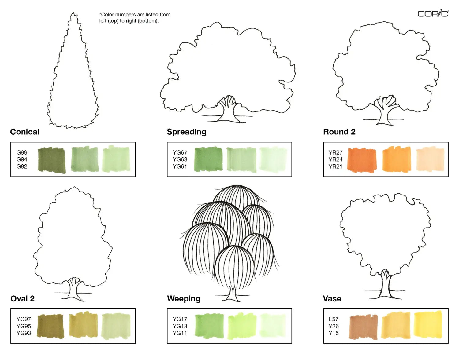 Nature coloring TREES pt. 2