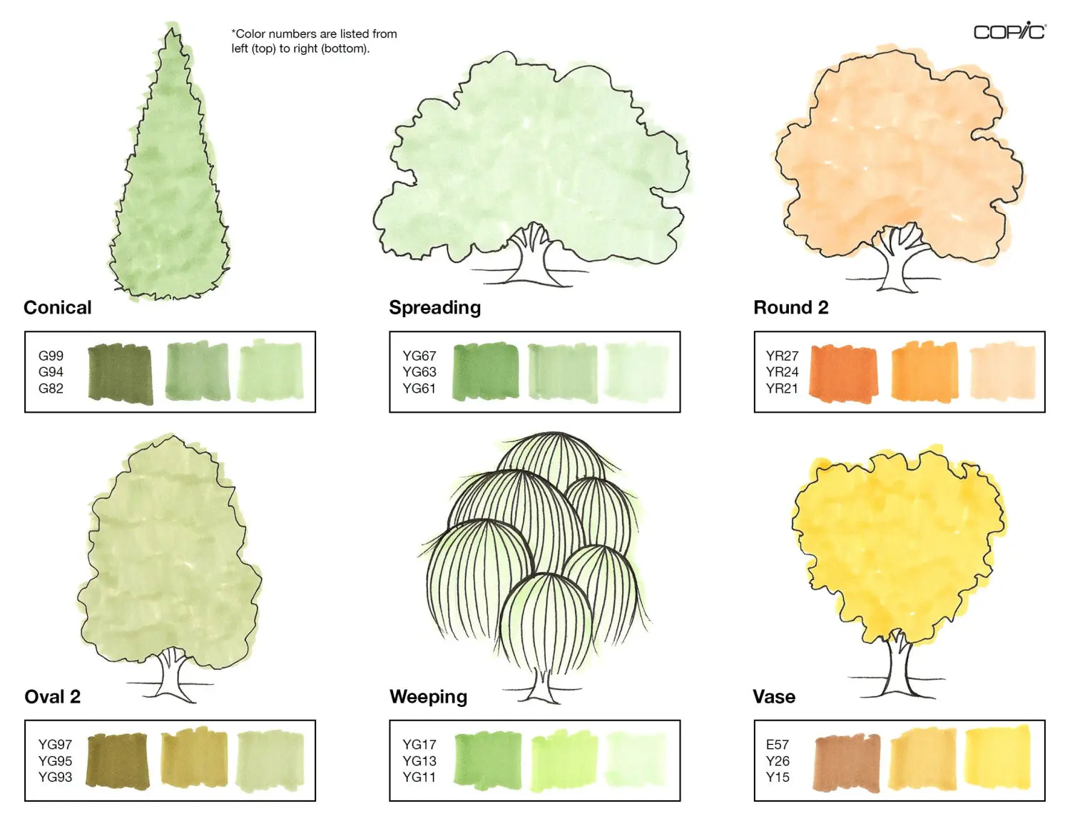 Nature coloring TREES pt. 2