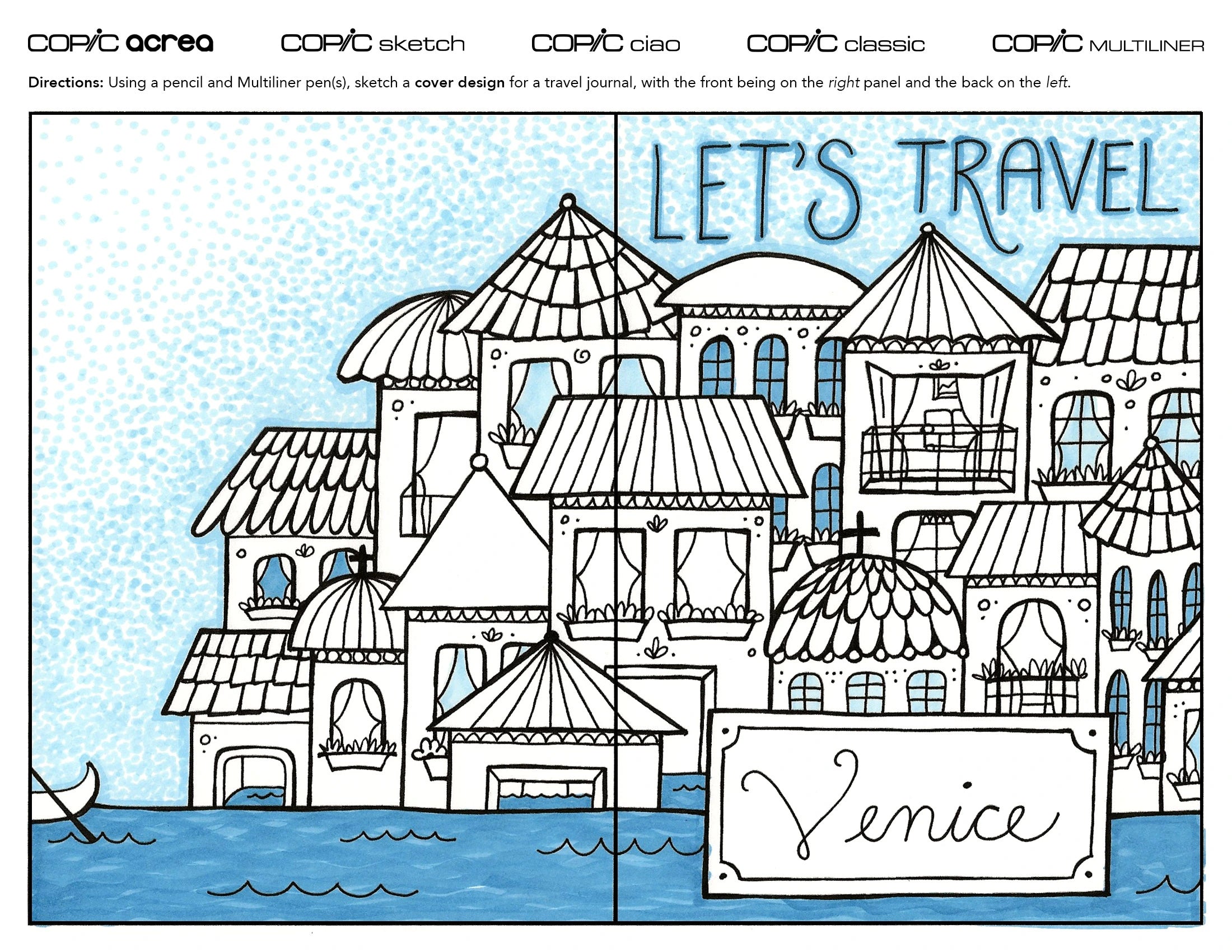 Travel Journal: Coloring the Venetian Cover
