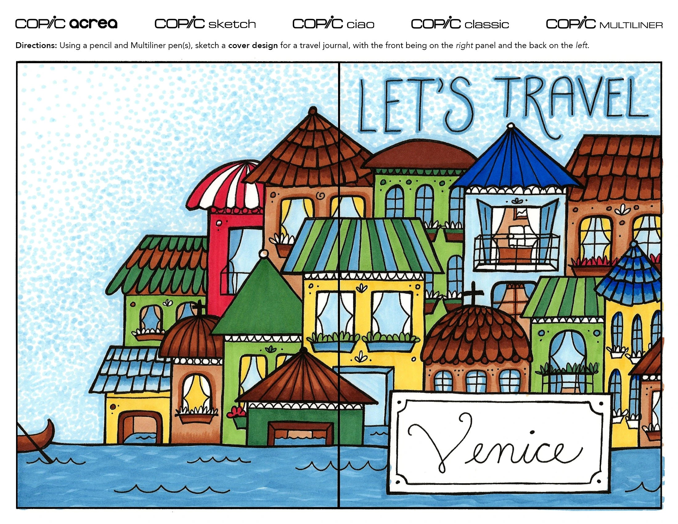 Travel Journal: Coloring the Venetian Cover
