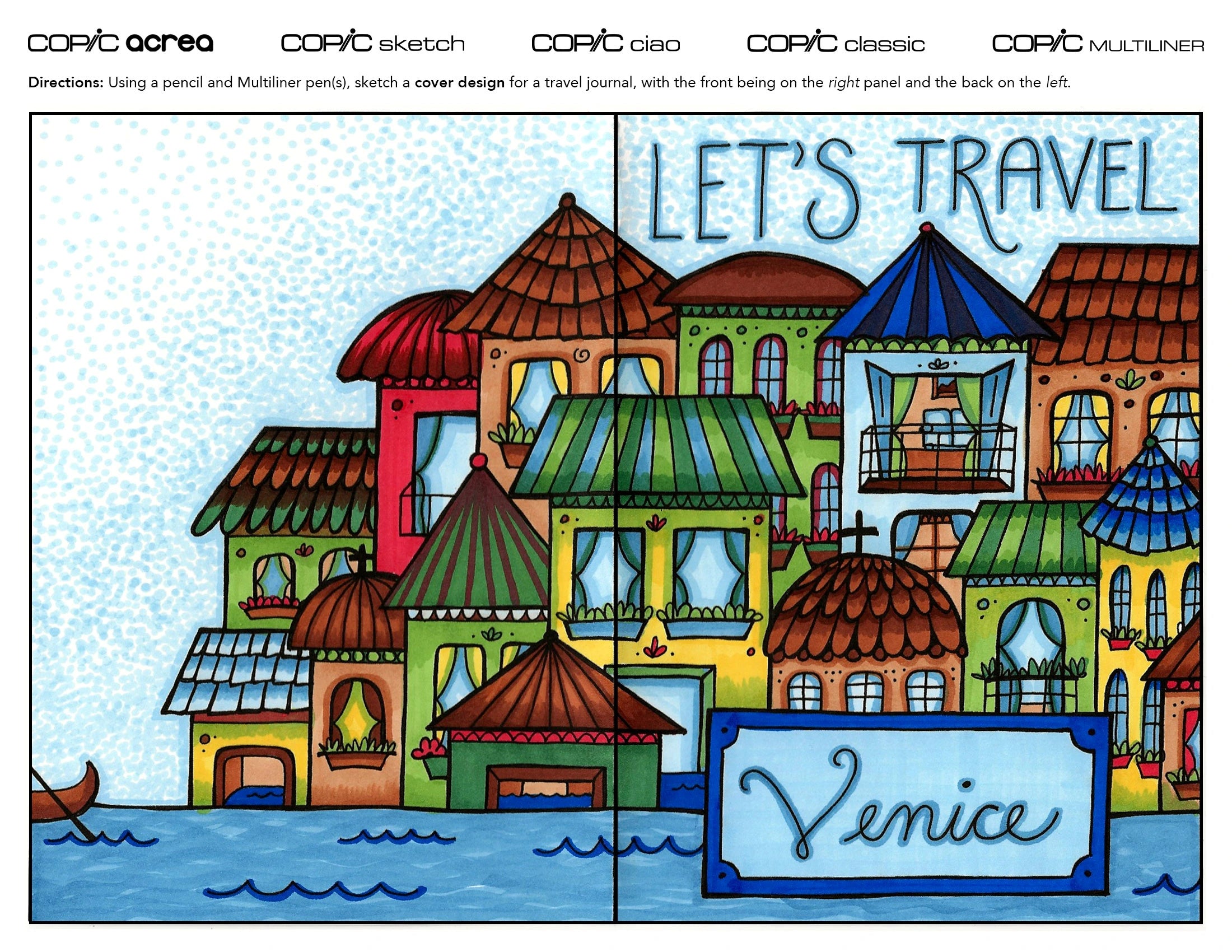 Travel Journal: Coloring the Venetian Cover