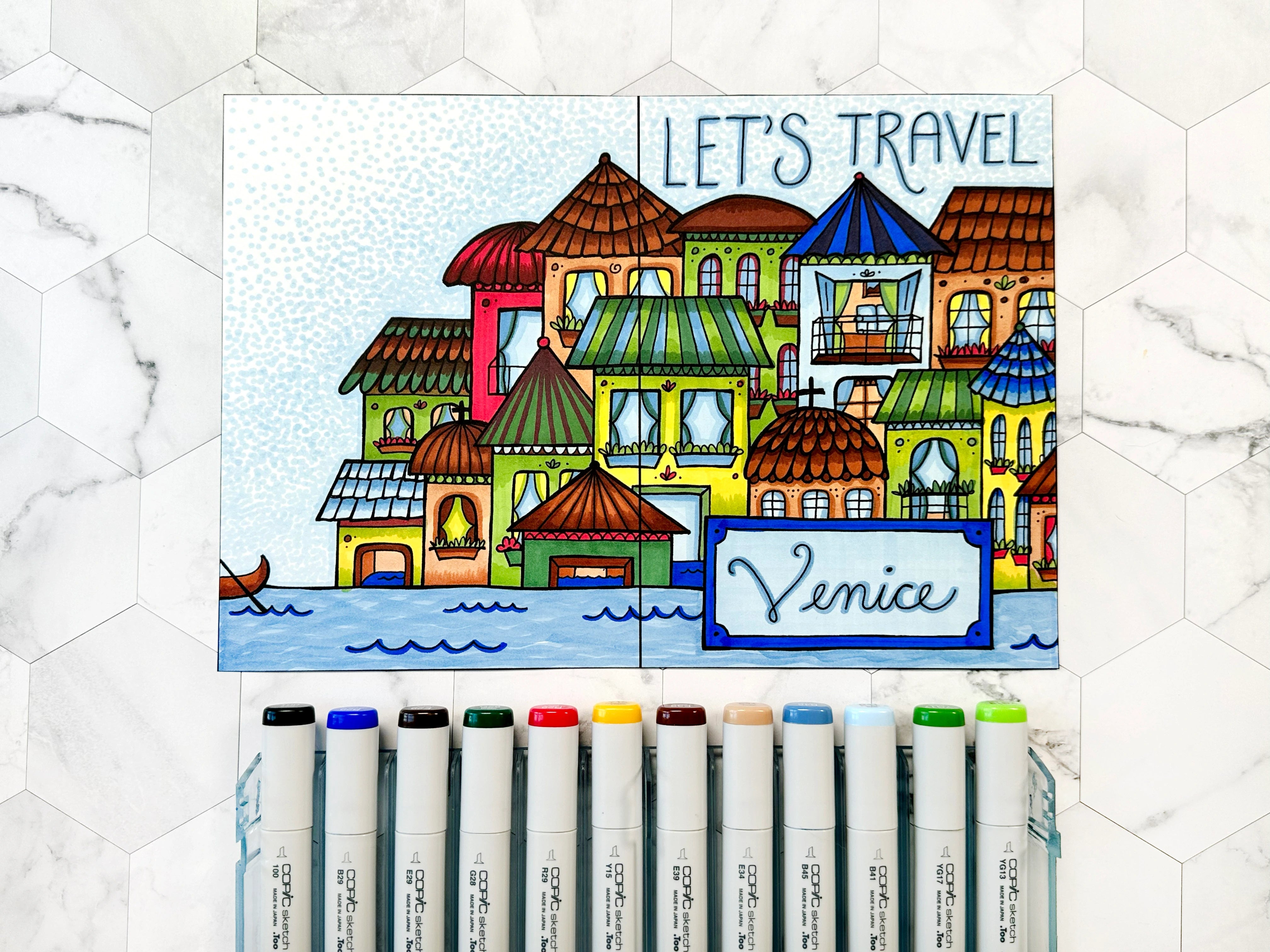 Travel Journal: Coloring the Venetian Cover