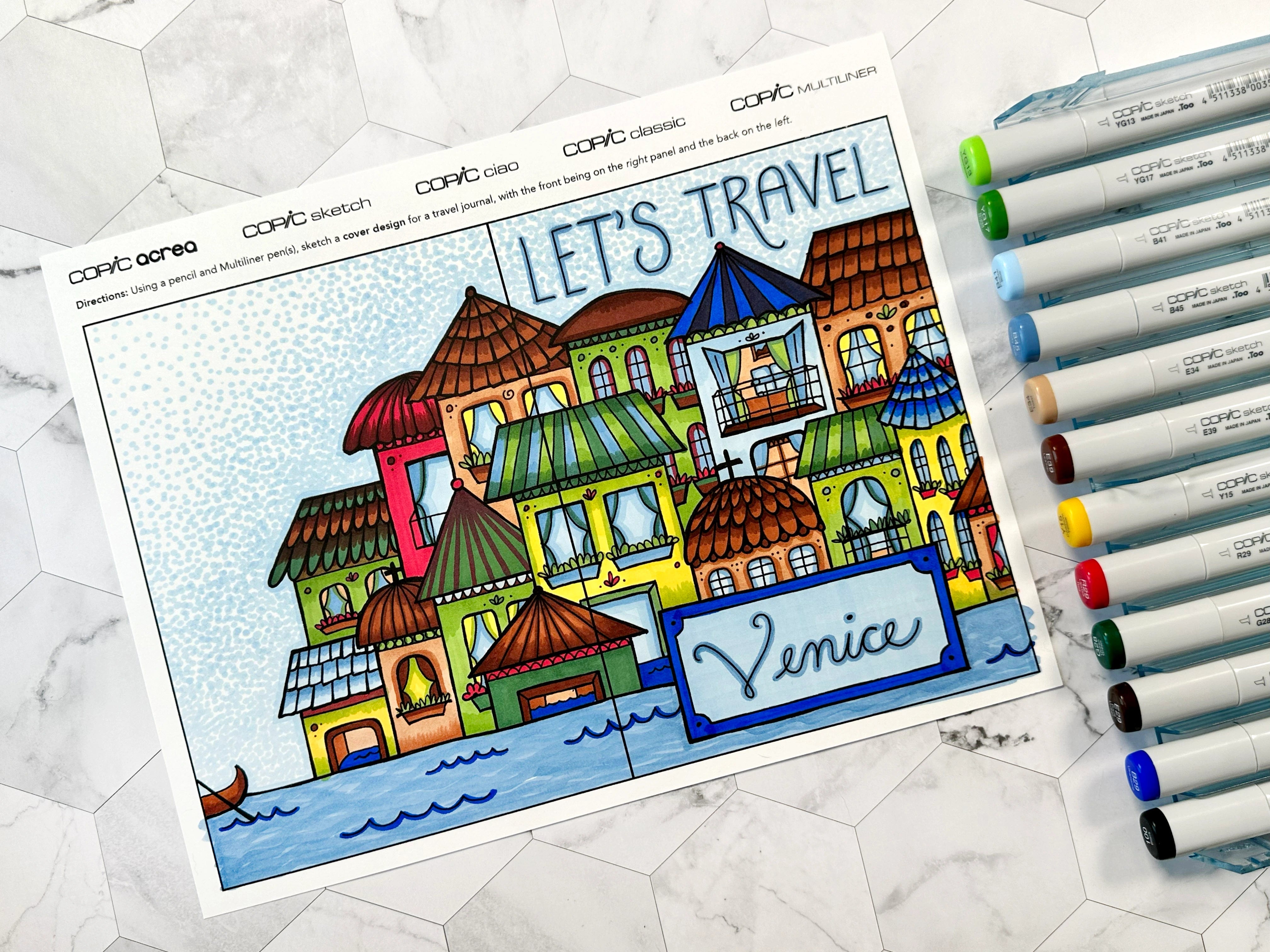 Travel Journal: Coloring the Venetian Cover