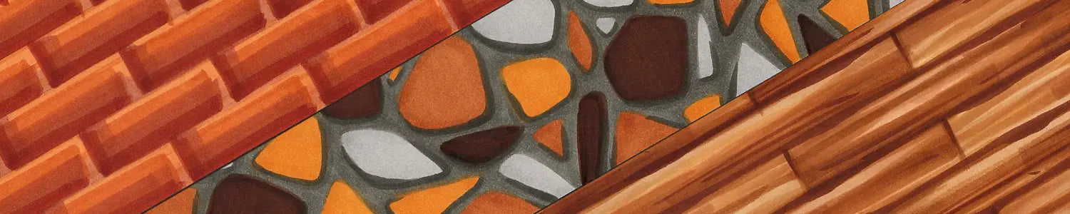 Intro to textures: brick stone wood