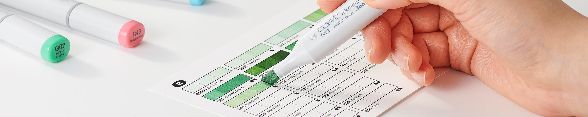 Copic Color Swatch Card