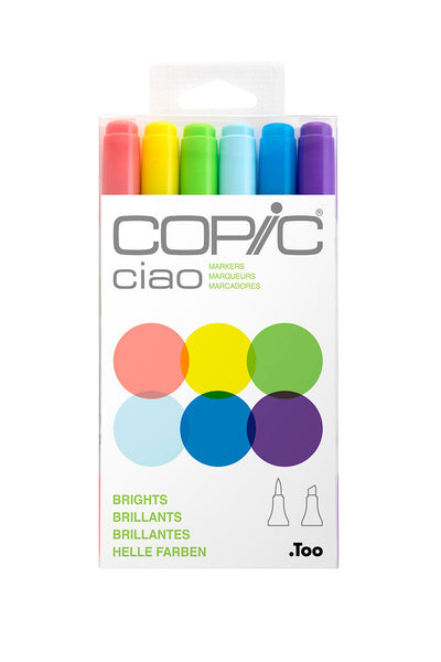 COPIC® Ciao Brights 6PC Set | COPIC® Markers
