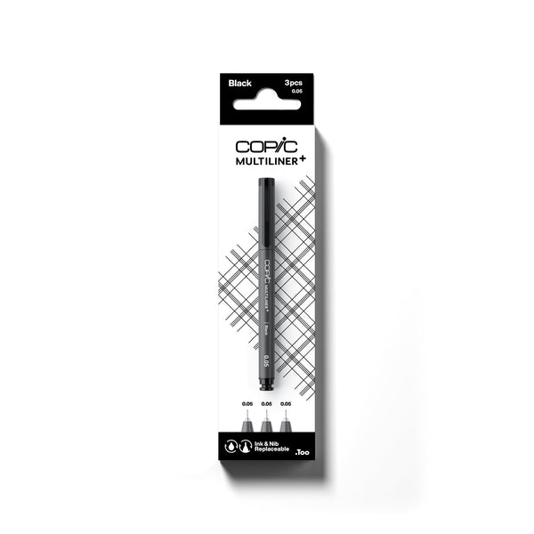 COPIC® Multiliner+: Black 3PC 0.05mm Set