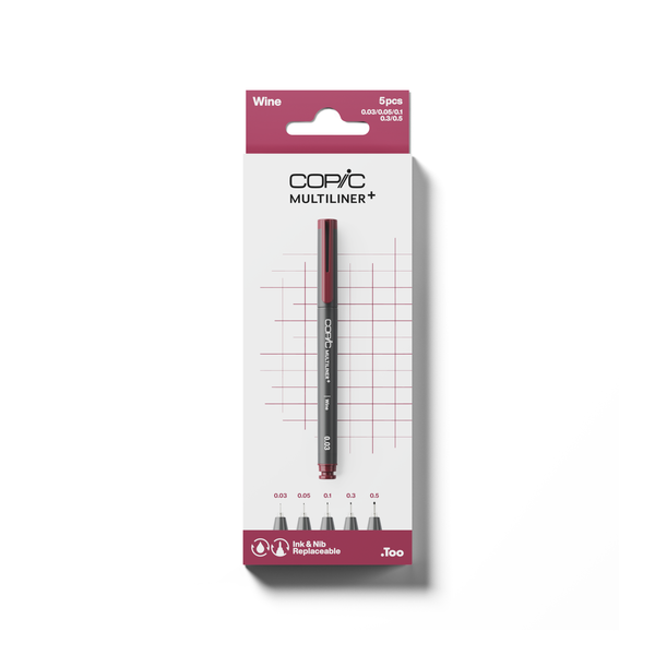 COPIC® Multiliner+: Wine 5PC Set