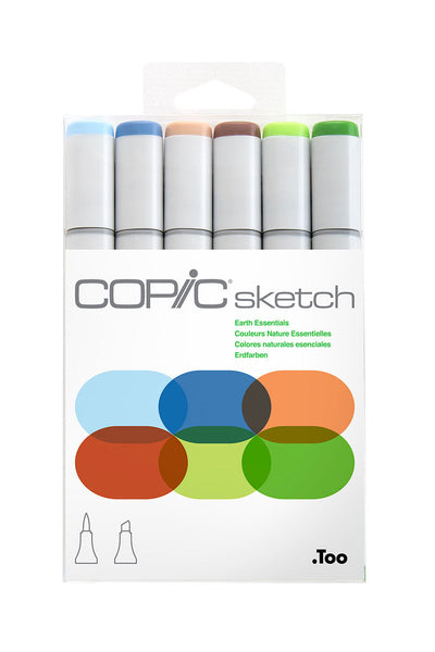 COPIC® Sketch Earth Essentials 6PC Set | COPIC® Markers