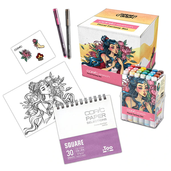 COPIC® Sketch: Floral Fantasy 24PC Set | COPIC® Markers