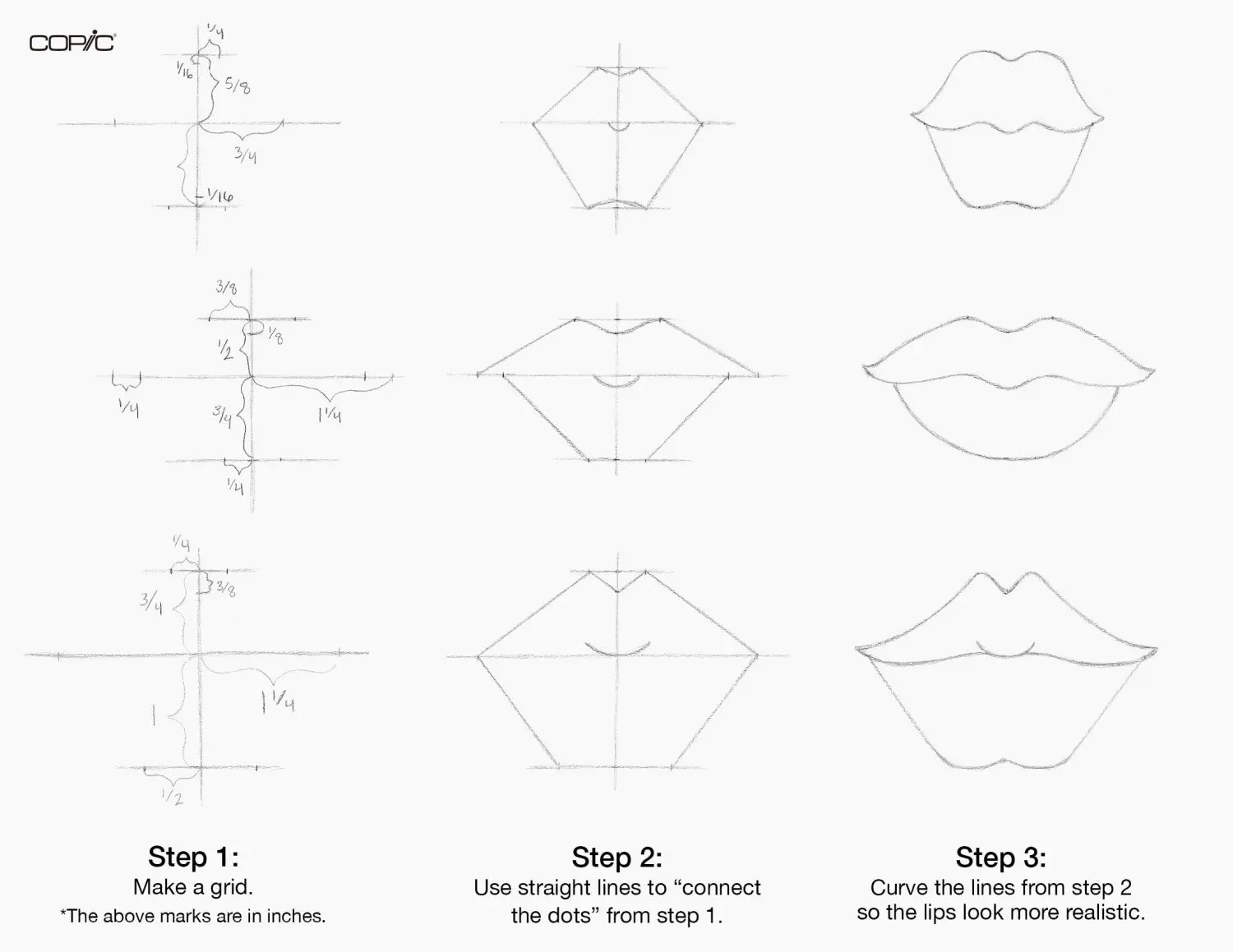 drawing lips 1-3 intro