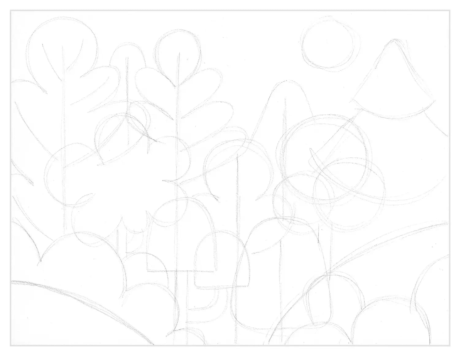 TREES drawing a forest