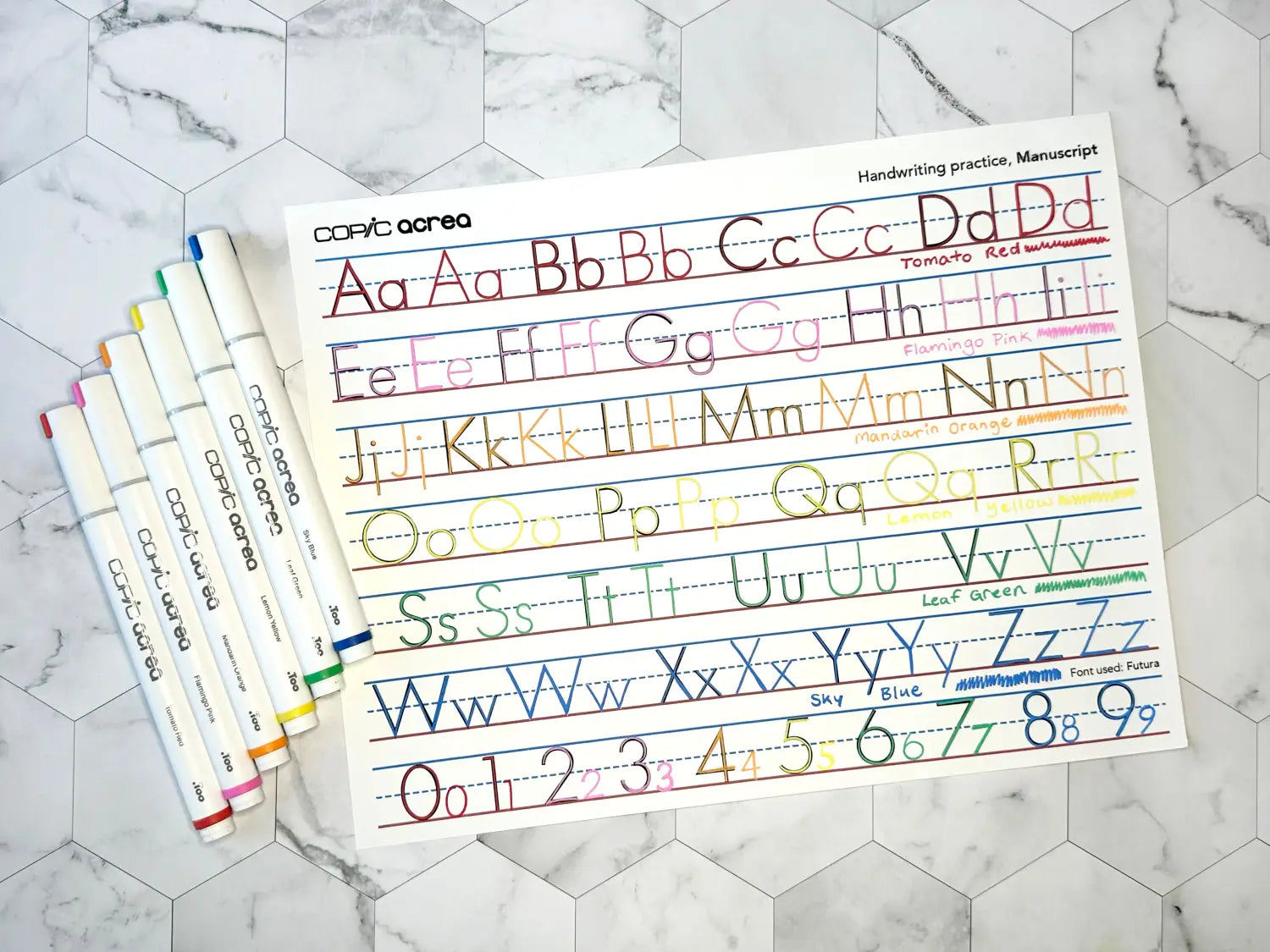 Writing with Acrea Manuscript Letters