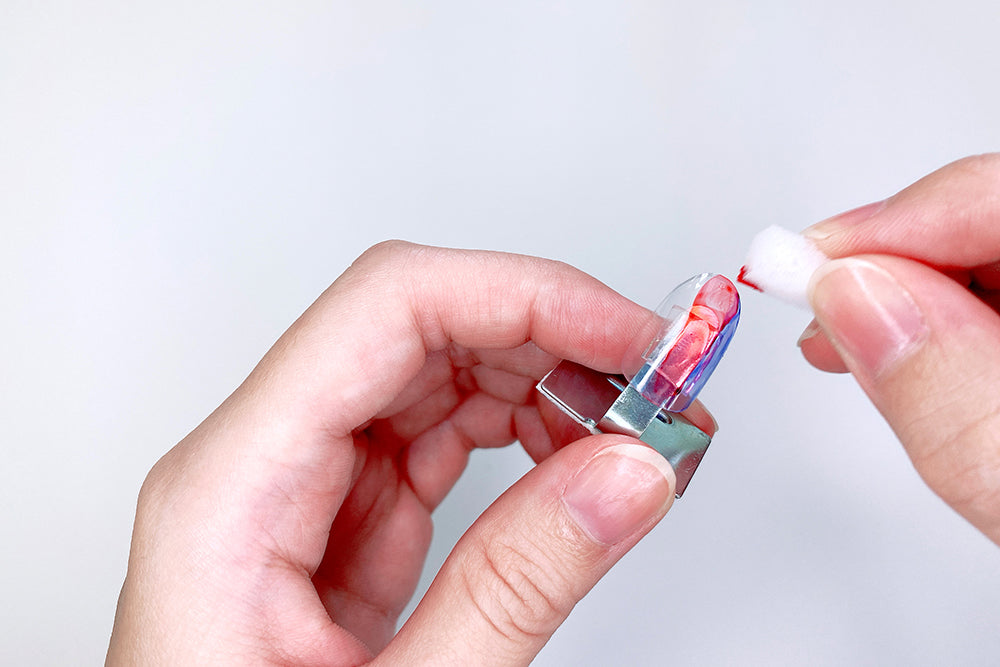 Watercolor look nail art Step 2