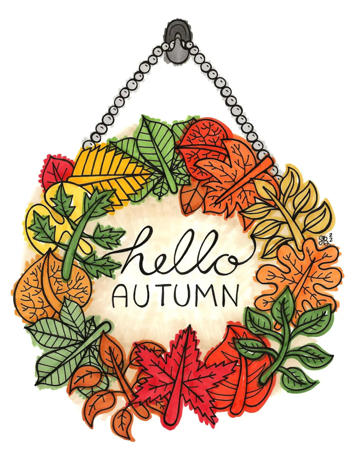 Nature Doodle Leaves