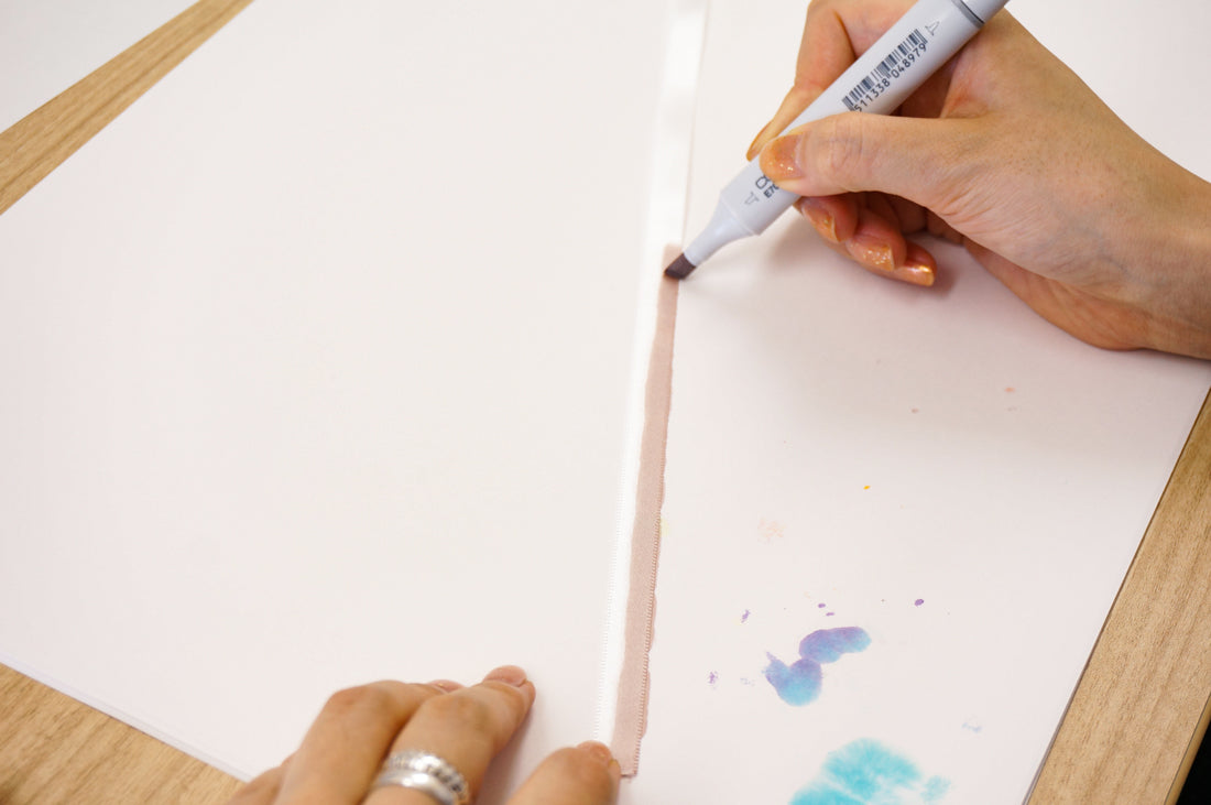 How to dye ribbons - Step 1