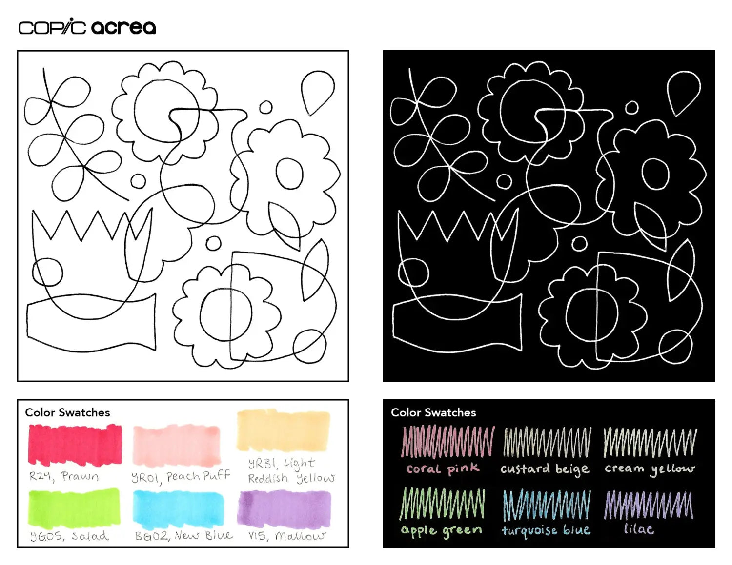 Copic Sketch vs Acrea