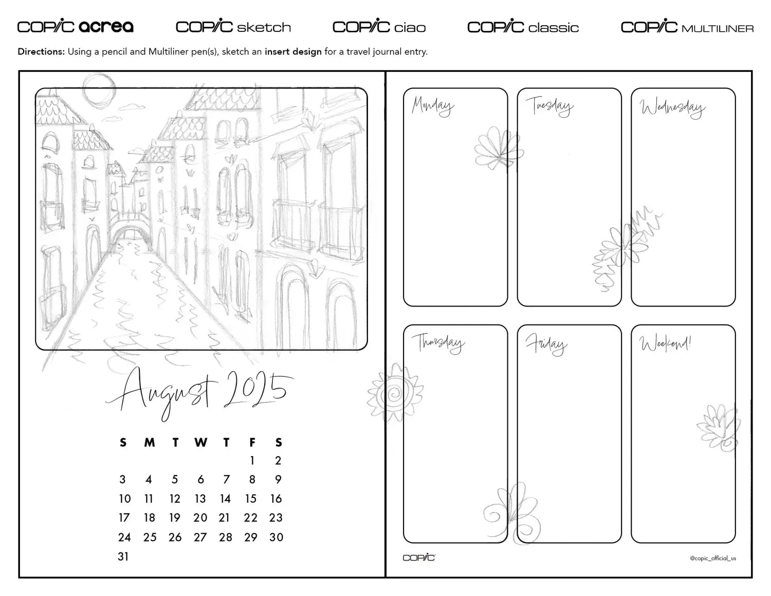 Travel Journal: Designing Weekly Inserts