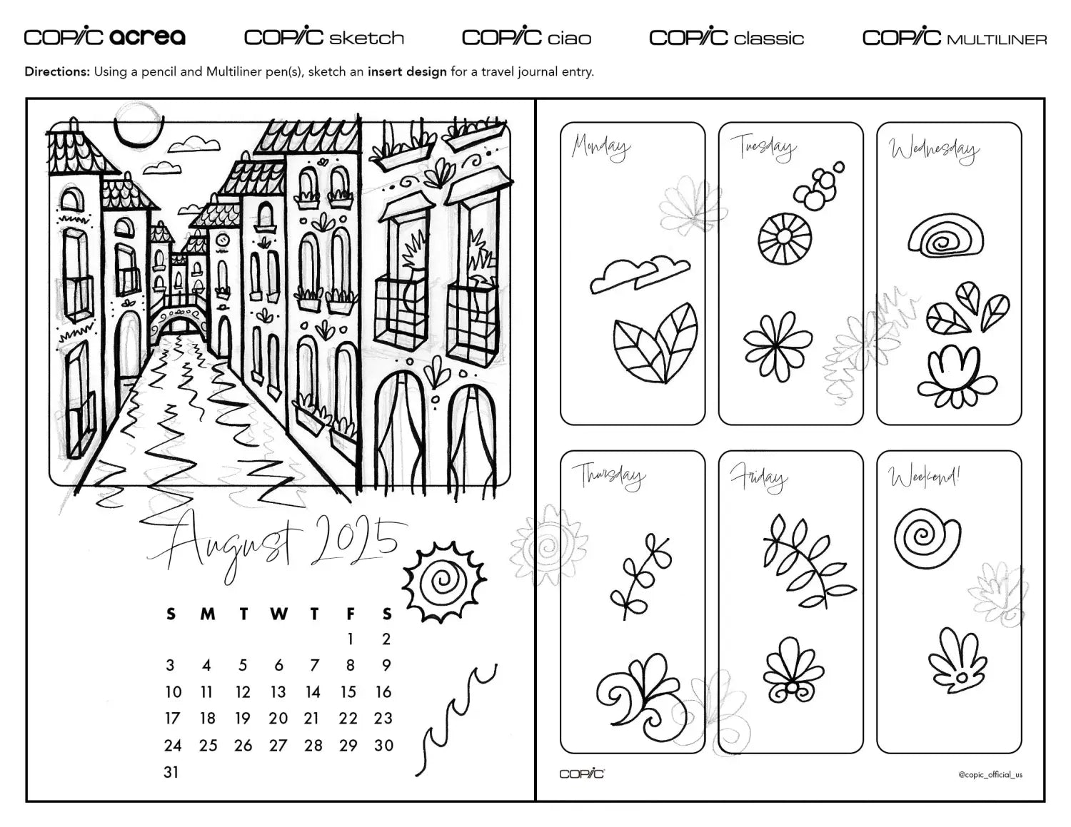 Travel Journal: Designing Weekly Inserts