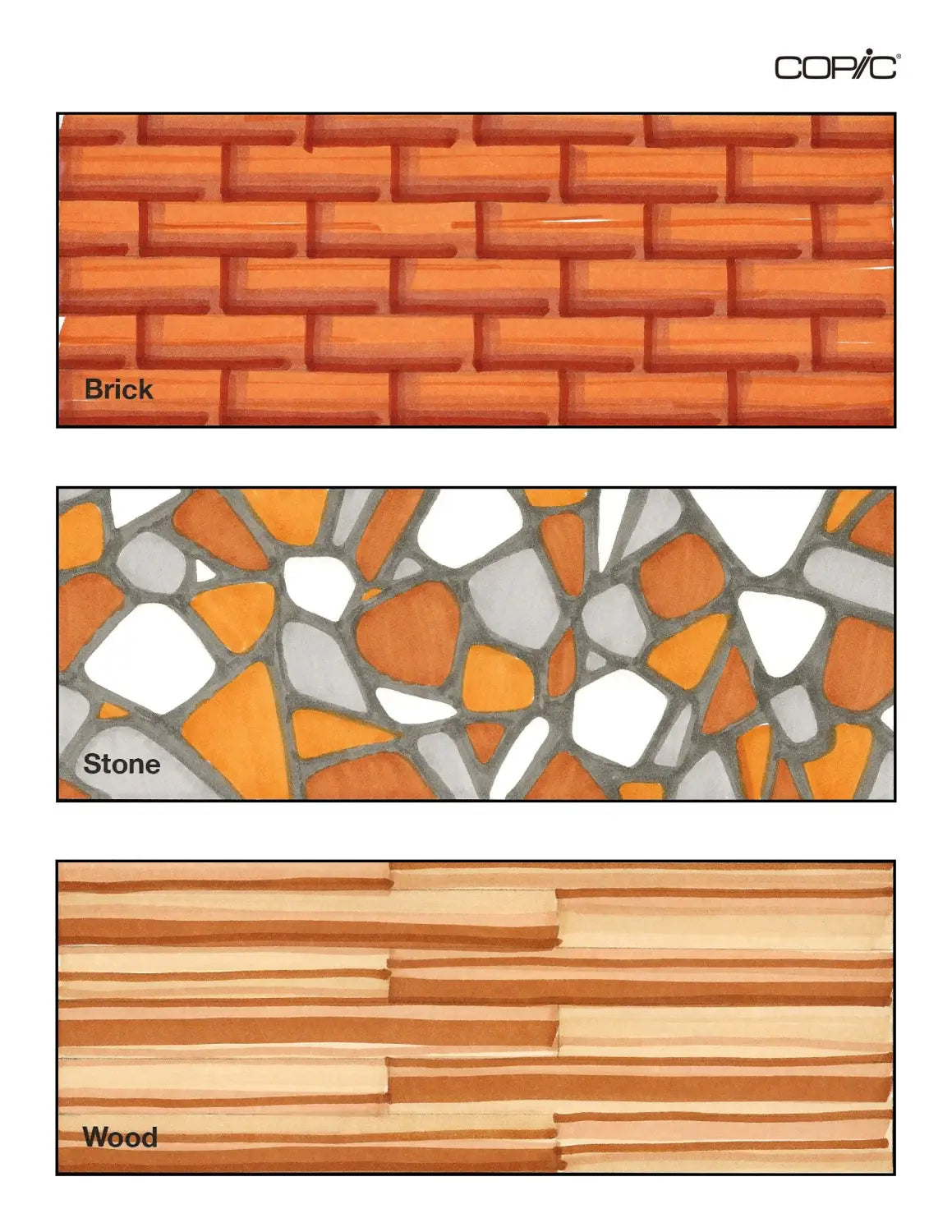 Intro to textures: brick stone wood