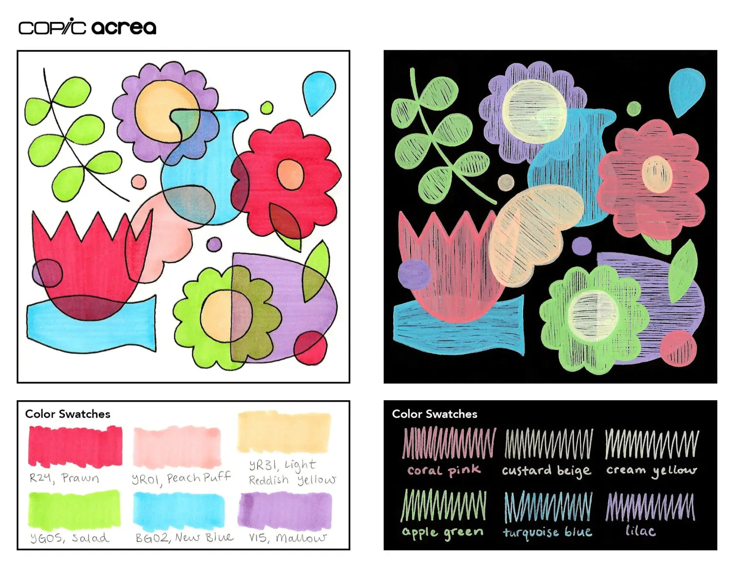 Copic Sketch vs Acrea