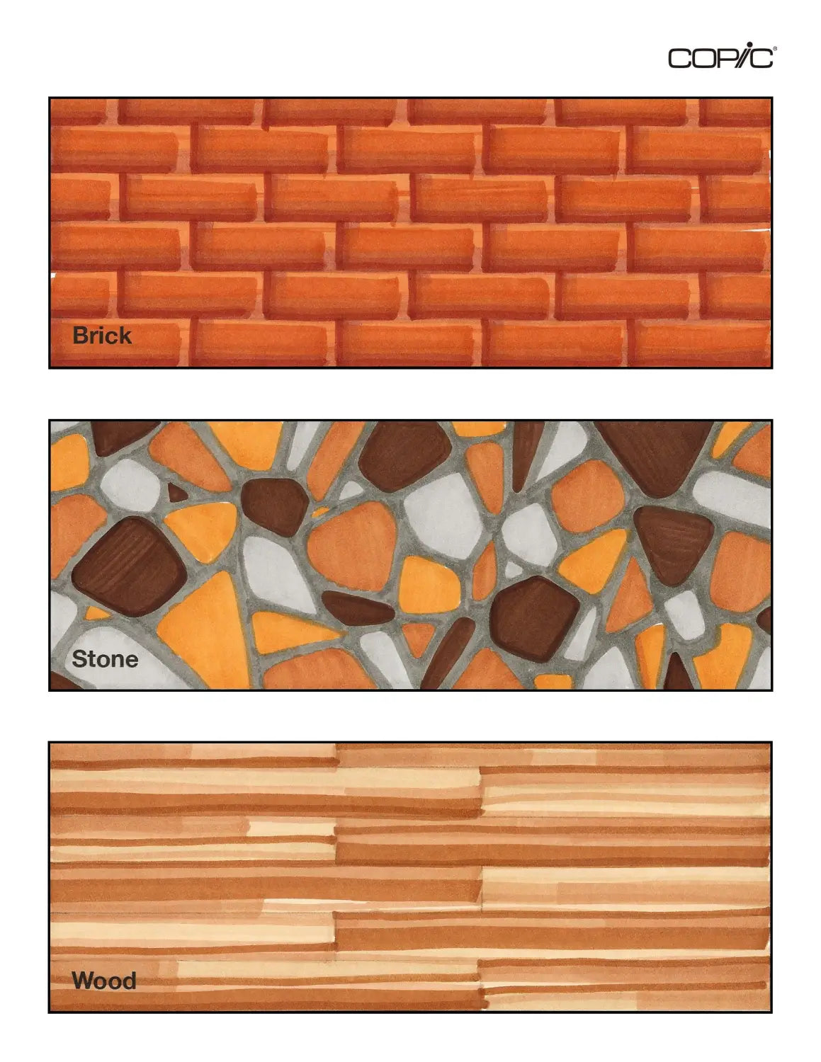 Intro to textures: brick stone wood